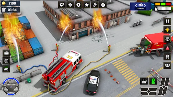 Rescue Fire Truck Simulator 3D android App screenshot 1