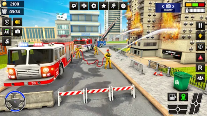 Rescue Fire Truck Simulator 3D android App screenshot 2