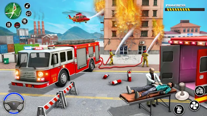 Rescue Fire Truck Simulator 3D android App screenshot 3